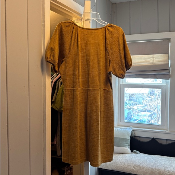 Madewell Golden Button-Front Mini Dress - Picture 2 of 2